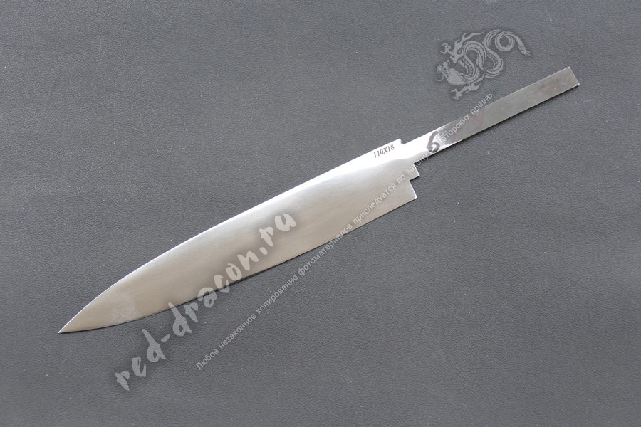 Клинок кухонный кованный для ножа 110х18 "DAS674"