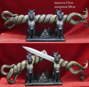 Сувениры из Египта — панно Египетские ножи — кошки