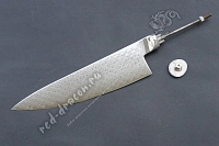 Клинок для кухонного ножа Дамаск "DIY132A"